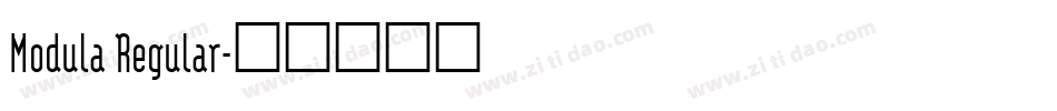 Modula Regular字体转换